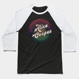 retro vintage circle Alice Cooper Baseball T-Shirt